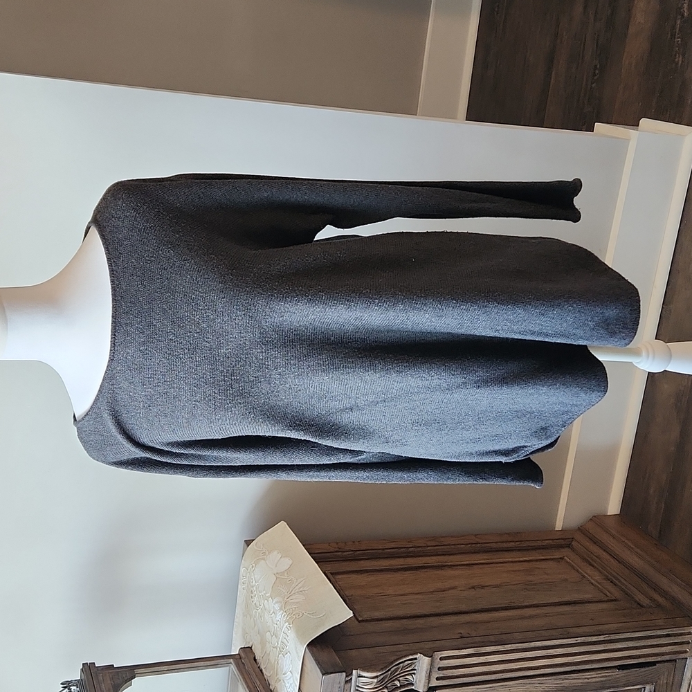 Michael Kors dark gray sweater with back zipper